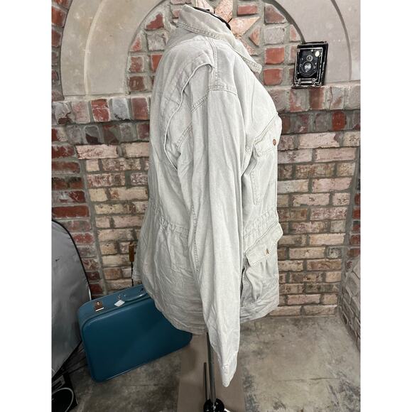 utility jacket vintage safari style khaki - Picture 6 of 8